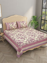 Double King Bedsheet with 2 Pillow Covers