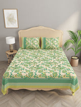 Double King Bedsheet with 2 Pillow Covers