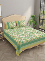 Double King Bedsheet with 2 Pillow Covers