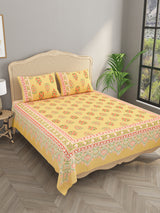 Double King Bedsheet with 2 Pillow Covers