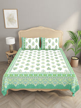 Double King Bedsheet with 2 Pillow Covers