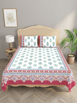 Double King Bedsheet with 2 Pillow Covers