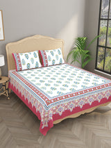 Double King Bedsheet with 2 Pillow Covers