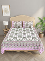 Double King Bedsheet with 2 Pillow Covers