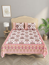Double King Bedsheet with 2 Pillow Covers