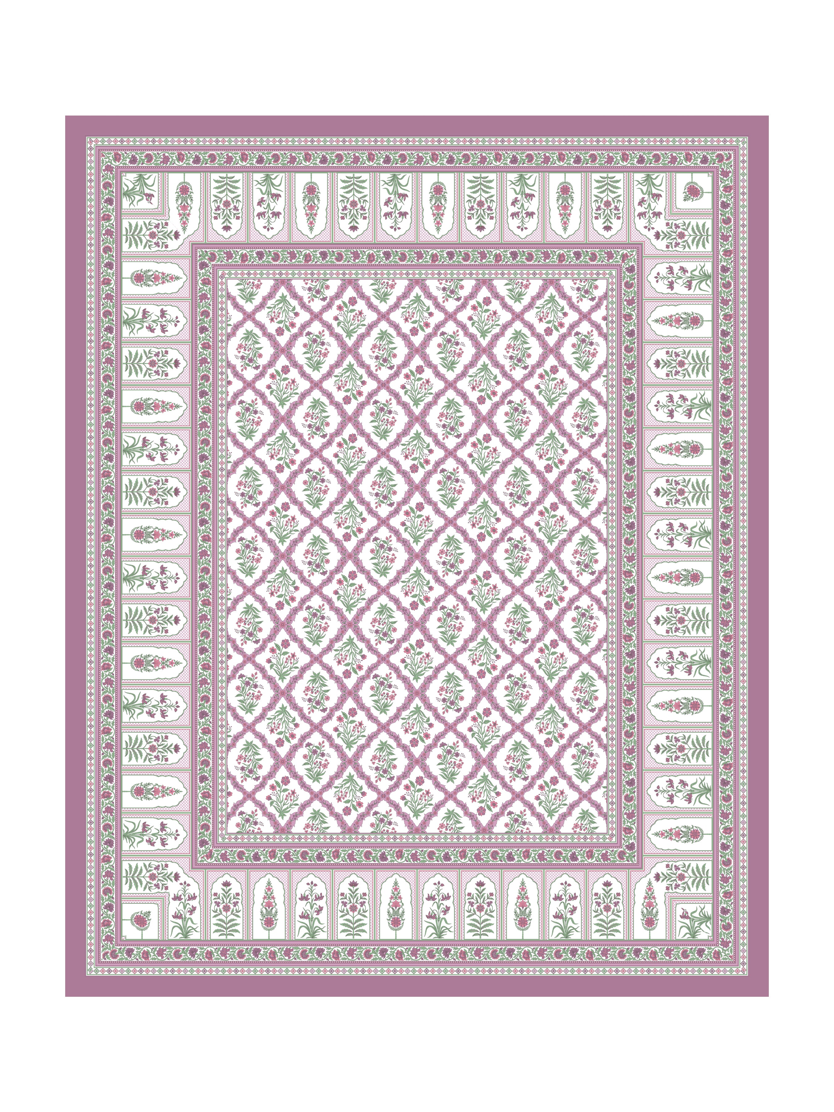 Double King Bedsheet with 2 Pillow Covers