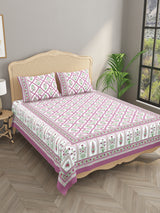 Double King Bedsheet with 2 Pillow Covers