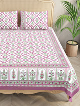 Double King Bedsheet with 2 Pillow Covers