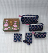 Set of 5 Utility Pouches (3 Makeup Pouches, 1 Sunglass Pouch, 1 Sanitary Napkin Pouch)