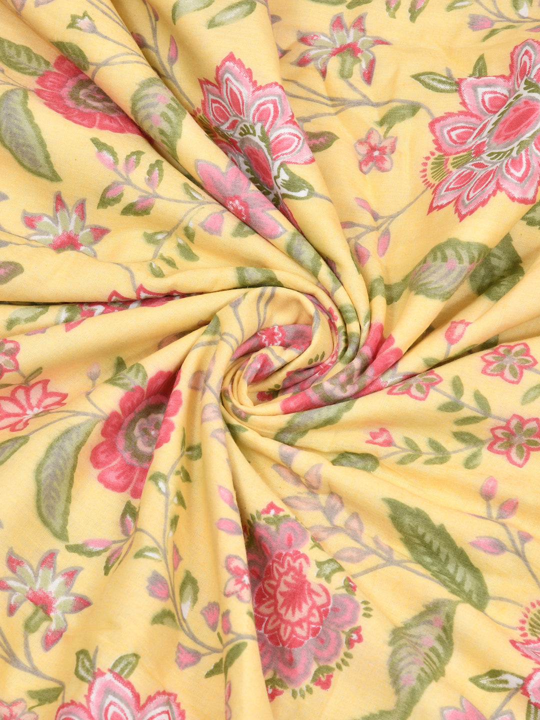 300 GSM Cotton Double Bed Reversible Dohar in floral print