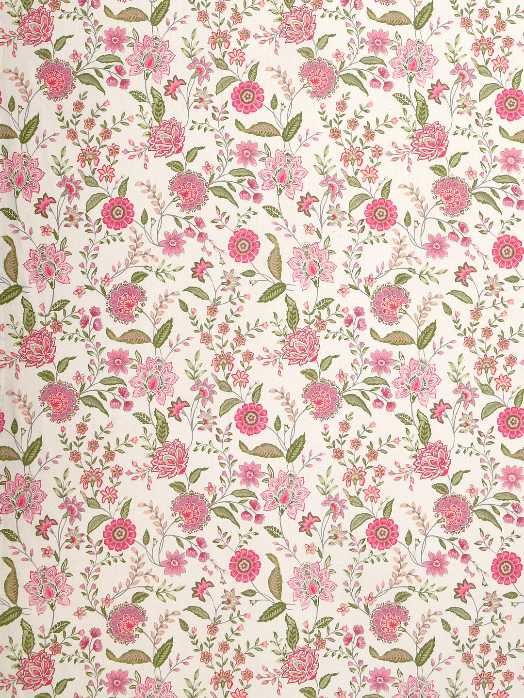 300 GSM Cotton Double Bed Reversible Dohar in floral print