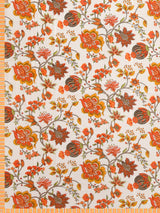 Double Bed Floral Print Reversible Dohar/AC Blanket in Thick Cotton