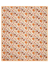 Double Bed Floral Print Reversible Dohar/AC Blanket in Thick Cotton