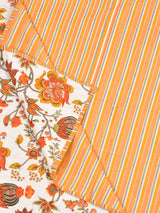 Double Bed Floral Print Reversible Dohar/AC Blanket in Thick Cotton