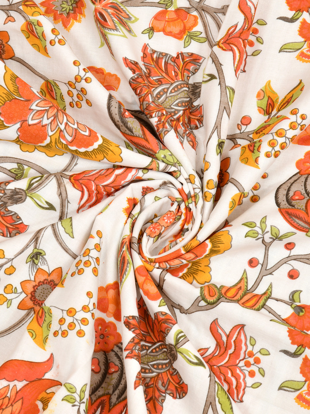 Double Bed Floral Print Reversible Dohar/AC Blanket in Thick Cotton