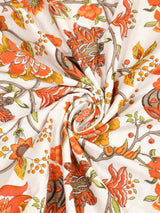 Double Bed Floral Print Reversible Dohar/AC Blanket in Thick Cotton