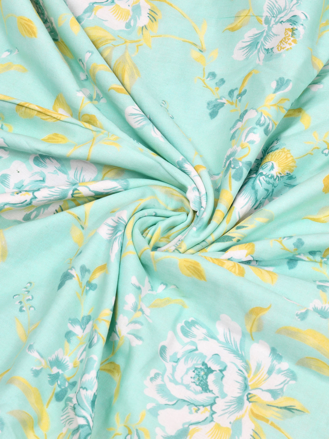 300 GSM Cotton Double Bed Reversible Dohar in floral print