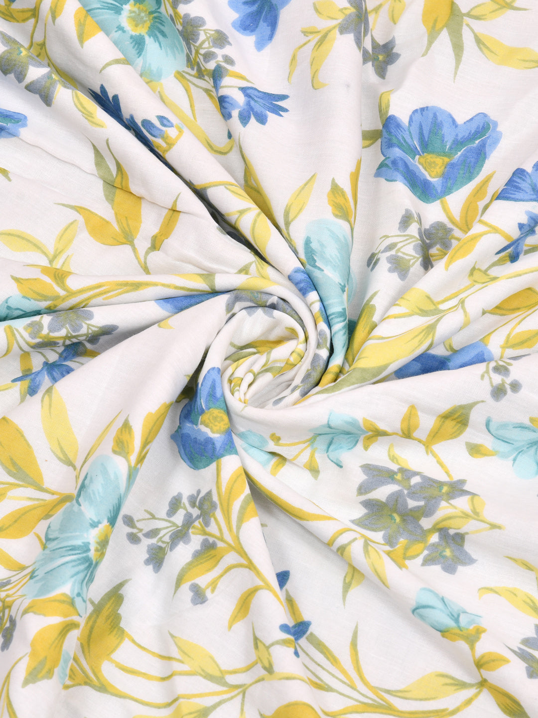 300 GSM Cotton Double Bed Reversible Dohar in floral print