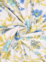 300 GSM Cotton Double Bed Reversible Dohar in floral print
