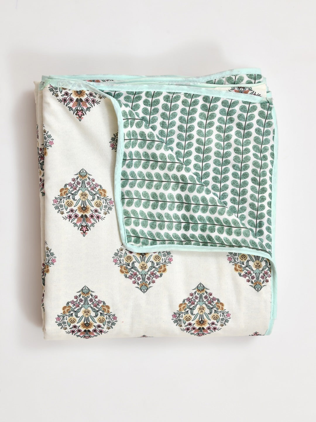 90X108 inches Double Bed Floral Print Reversible Dohar/AC Blanket