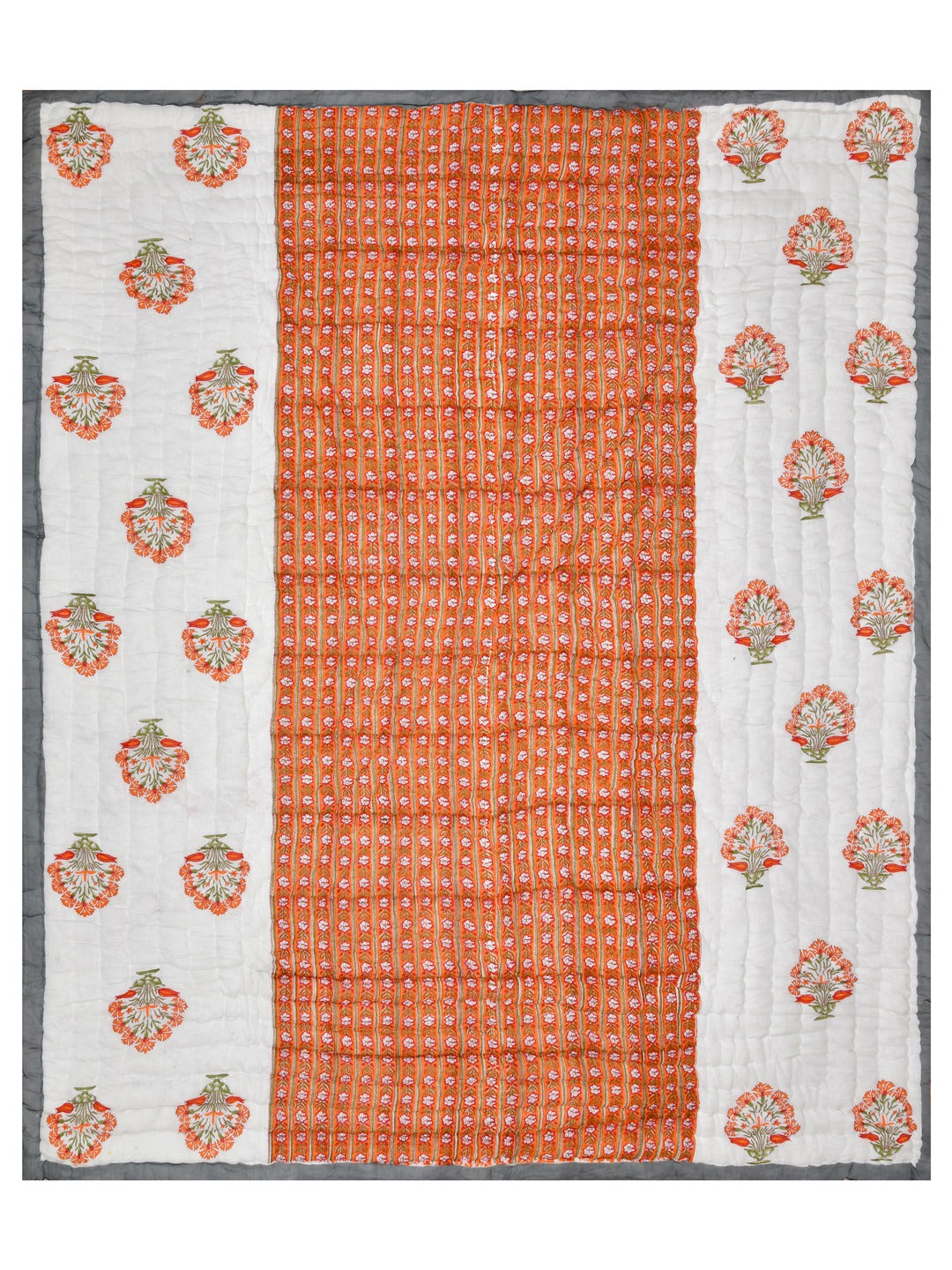 Double King Handblock printed Cotton Jaipuri Razai/Quilt