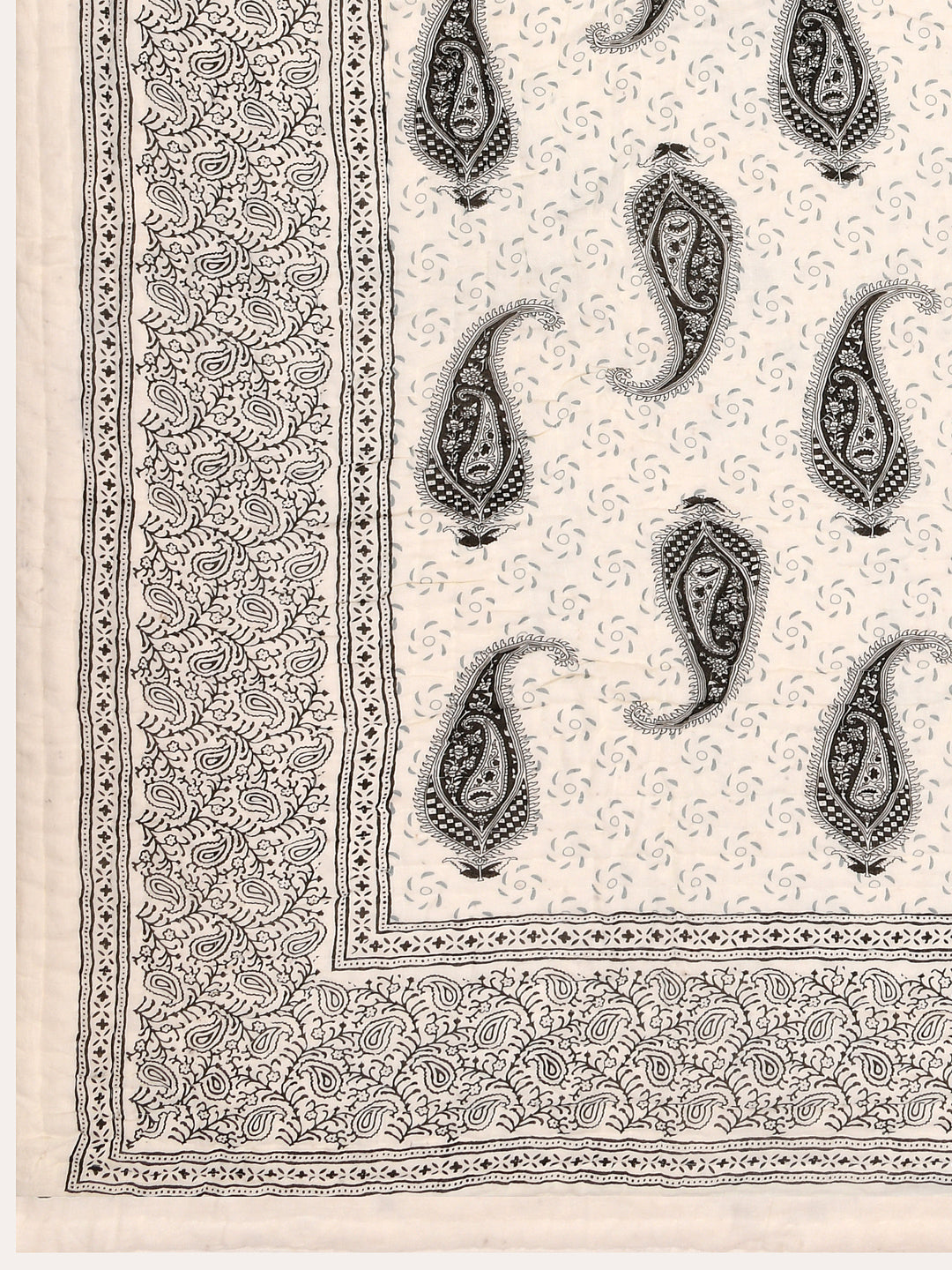 Floral Printed Double Bed Cotton Quilt with cotton filling
