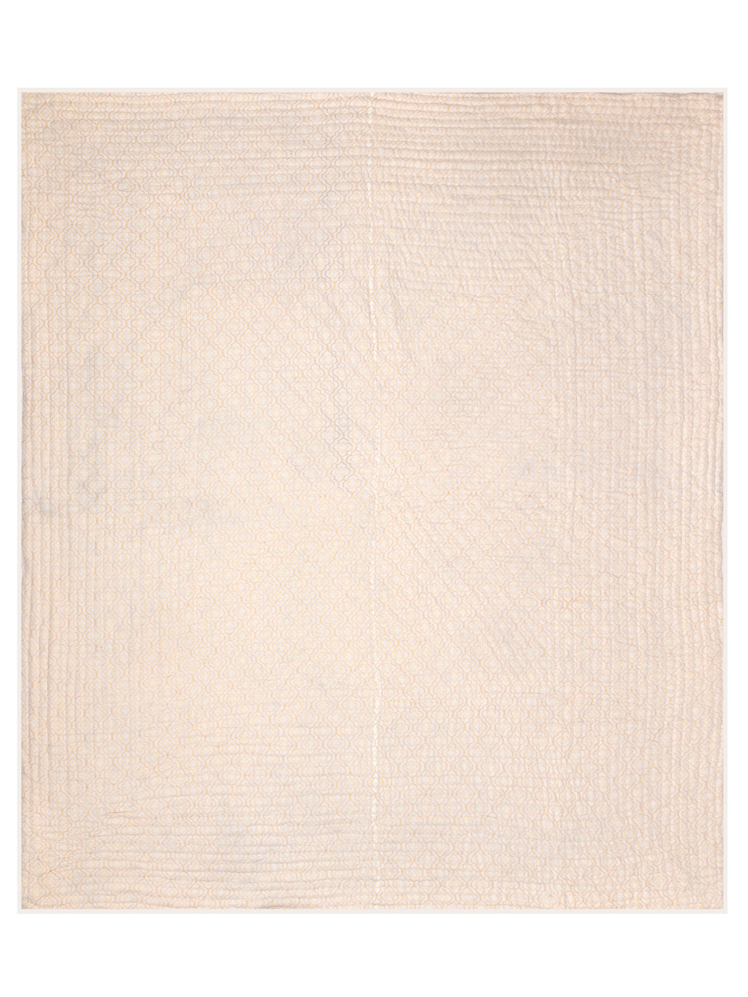 Handblock Printed  Reversible Double Bed Cotton Quilt with cotton filling