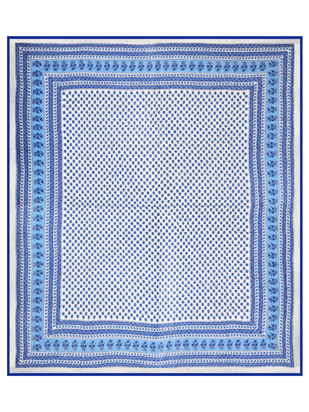 Floral Printed Double Bed Cotton Quilt with cotton filling