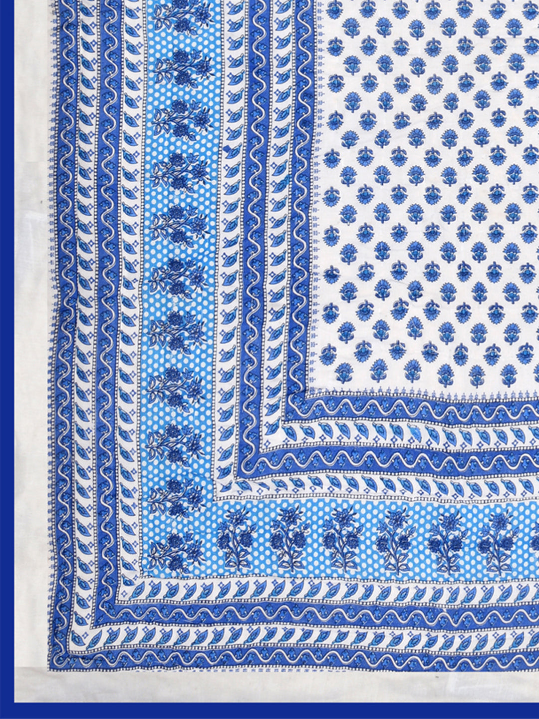 Floral Printed Double Bed Cotton Quilt with cotton filling