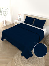 Premium Slub Cotton Bed Cover with 2 Pillow Covers