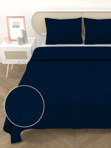 Premium Slub Cotton Bed Cover with 2 Pillow Covers