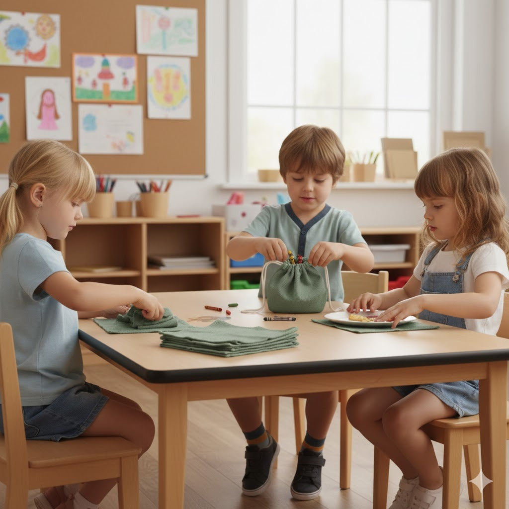 Napkin Set of 6 with Potli Bag