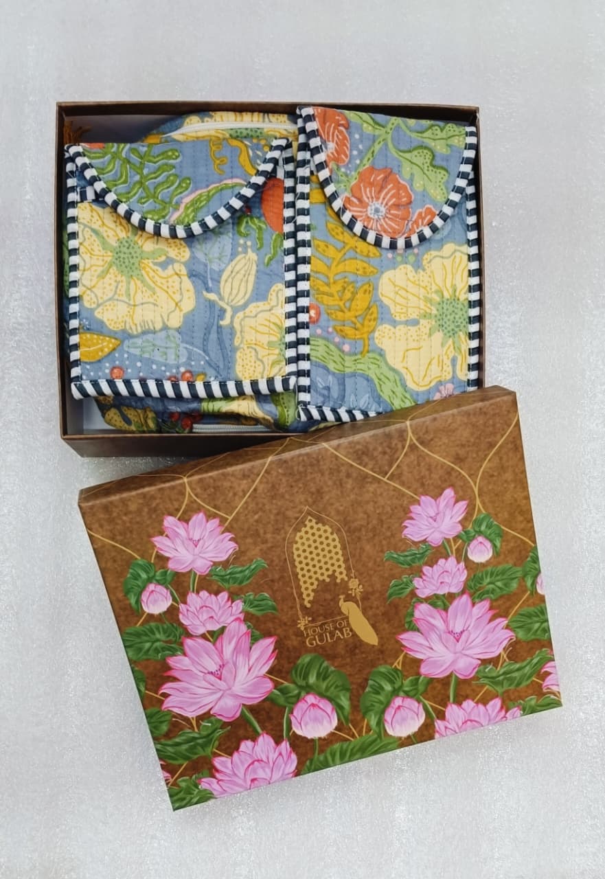 Set of 5 Utility Pouches (3 Makeup Pouches, 1 Sunglass Pouch, 1 Sanitary Napkin Pouch)