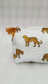 Set of 3 cosmetic bag/pouches with waterproof lining