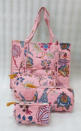 Tote Bag with set of 3 Pouches