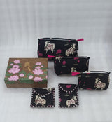 Set of 5 Utility Pouches (3 Makeup Pouches, 1 Sunglass Pouch, 1 Sanitary Napkin Pouch)