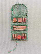 Handcrafted Travel Jewelry Organizer Roll | Artisan Fabric Jewelry Pouch