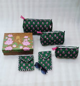 Set of 5 Utility Pouches (3 Makeup Pouches, 1 Sunglass Pouch, 1 Sanitary Napkin Pouch)
