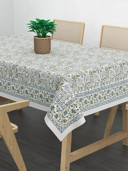 Handblock printed Canvas Cotton Table Cloth 60X90 Inches - 6 Seater Dining Table (Copy)
