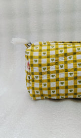 Set of 3 cosmetic bag/pouches with waterproof lining