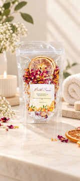 Diwali Self Care Gift Box – 1 Unisex Bathrobe, 1 Bath Towel, 2 hand Towels, Rose Petals & Orange Bath Salt (250g)