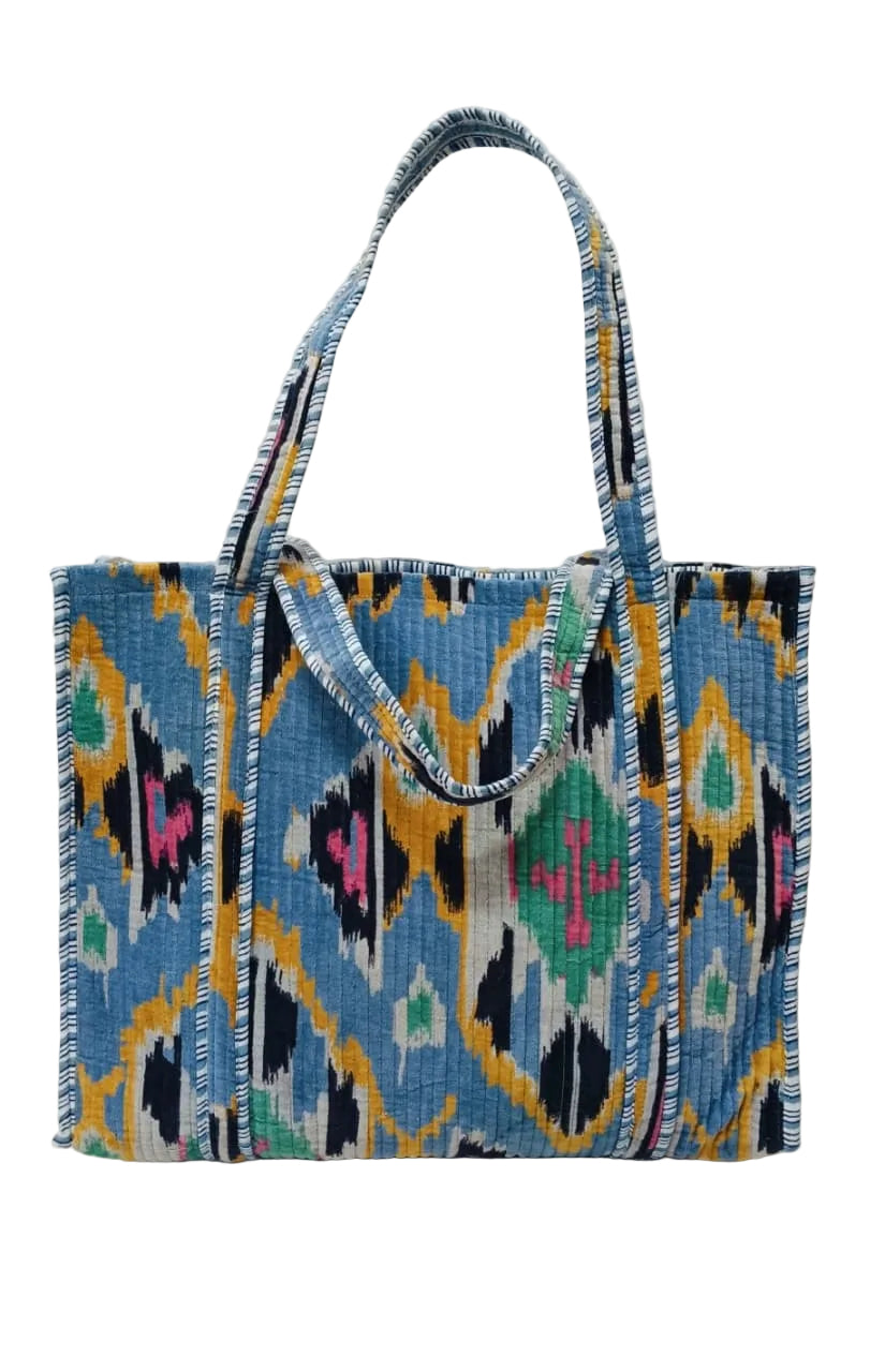 Velvet Tote Bag without Zip with Long Handle 17x18x 6 Inches