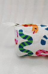 Set of 3 cosmetic bag/pouches with waterproof lining