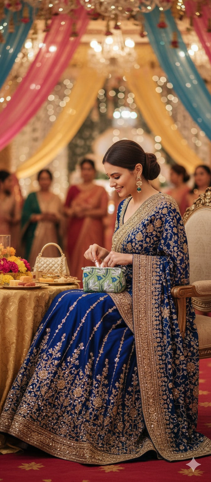 Set of 3 cosmetic bag/pouches with waterproof lining