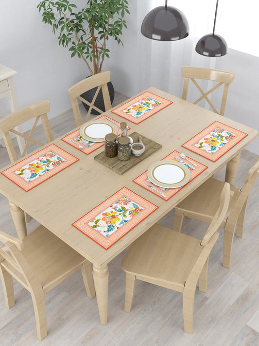 Handblock Printed Set of 6 Placemats