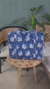 Handblock Printed Quilted Tote Bag with concealed zip ( 17x18x 6 inches)