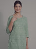 Abstract Print Green Cotton Lounge Set for Women