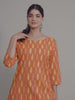 Rust Orange & Yellow Cotton Lounge Set for Women