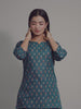 Green & Maroon Cotton Lounge Set for Women