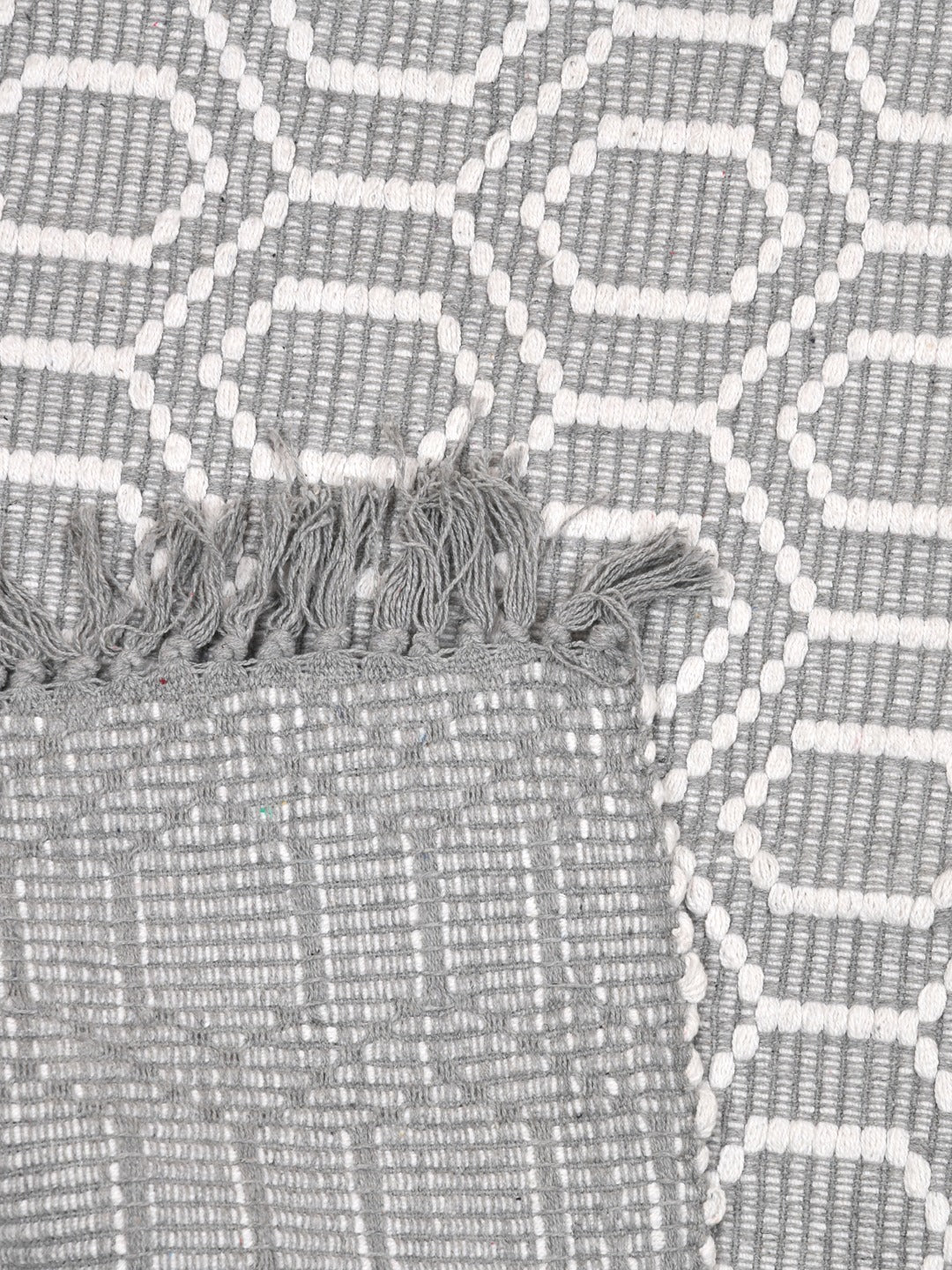 Self Pattern Cotton Rug - 44X25 Inches